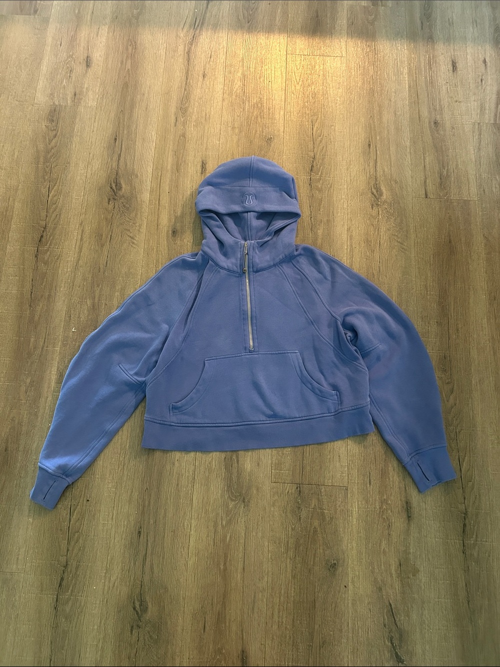 Blue Lululemon Scuba Jacket half zip medium/large